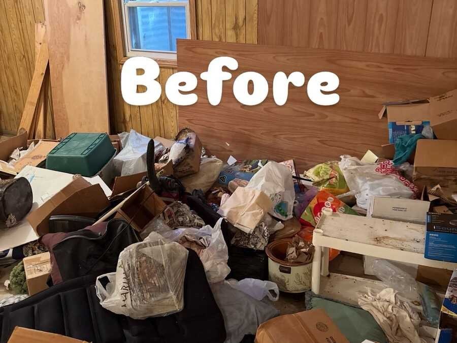 Additional view of a room before cleanout